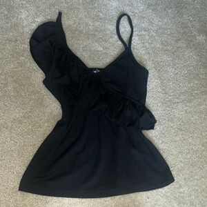 SHEIN one sided ruffle top